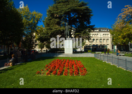 Statue von Felipe II am Plaza de San Pablo zentrale Valladolid Kastilien und Leon Spanien Europa Stockfoto