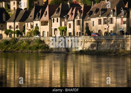 La Roque-Gageac, Dordogne, Perigord, Frankreich Stockfoto