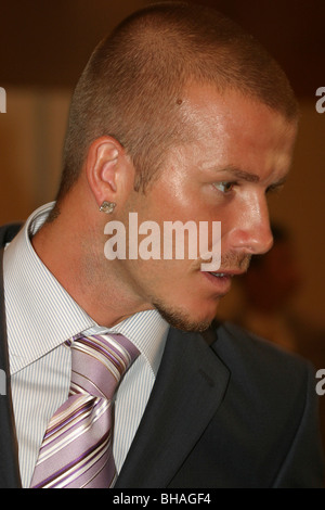 David Beckham, Fußballspieler mit Real Madrid, in Tokio, Japan. Stockfoto