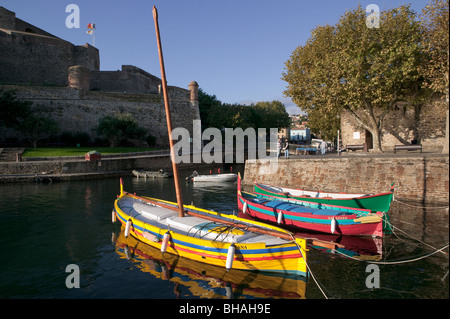 Collioure, Pyrenäen-Orientales, Mittelmeer, Frankreich Stockfoto