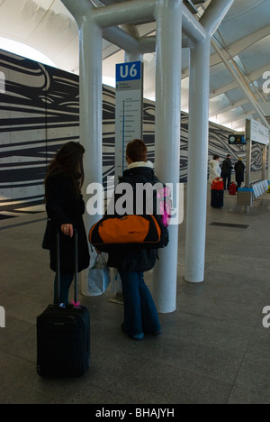 Fröttmaning U-Bahnstation München Bayern Deutschland Europa Stockfoto