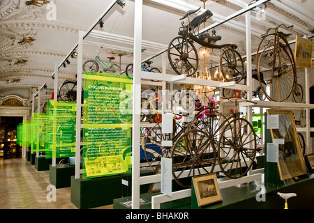 Kopenhagen mit Fahrrad-Ausstellung im Museum von Kopenhagen Stockfoto