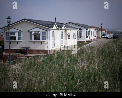 Trailer Park, Wohnwagen Häuser für über 55 ist. Stockfoto