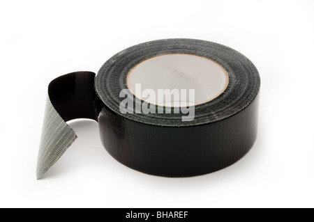 schwarzen Duct Tape roll Stockfoto