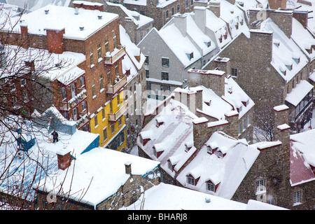 Senken Sie alte Quebec City, Kanada Stockfoto