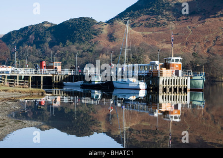 Glenridding Pier Ullswater Lake District national park Cumbria England uk gb Stockfoto