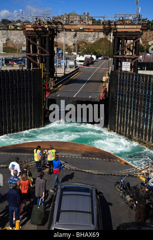 Keystone ferry von Whidbey Insel Ankunft in Port Townsend, Washington-USA Stockfoto