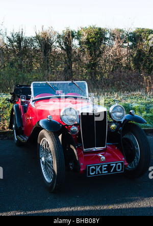 Oldtimer Sportwagen Club treffen auf viel Marcle in Herefordshire Stockfoto