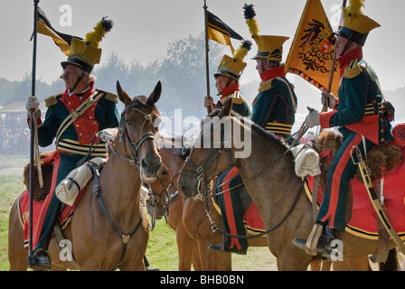 Reenactment der Belagerung der Neiße im Napoleonischen Krieg mit Preußen 1807 in Nysa, Opolskie, Polen Stockfoto