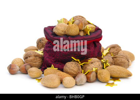 Nüsse Im Sack - Muttern im Sack 06 Stockfoto