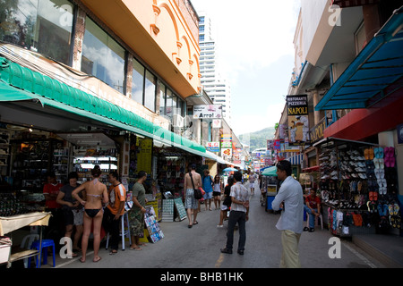 Straße in Patong, Phuket Thailand Stockfoto