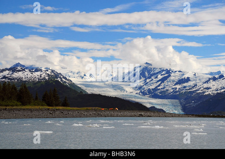 Herrliche Sicht auf Gletscher Yale College Fjord, Prince William Sound, Alaska Stockfoto