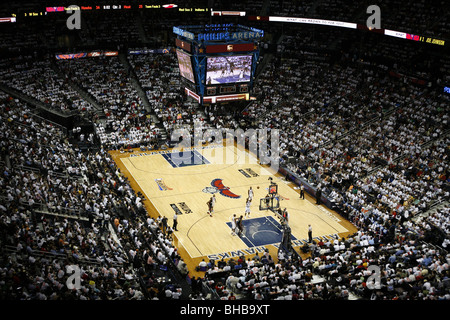 NBA-Playoffs 2009, Atlanta Hawks V Miami Heat, Philips Arena, Atlanta, Georgia, USA Stockfoto