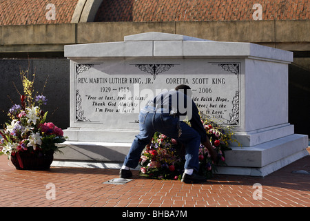 Grab von Martin Luther King Jr. & Corretta Scott King, National Historic Site, Atlanta, Georgia, USA Stockfoto
