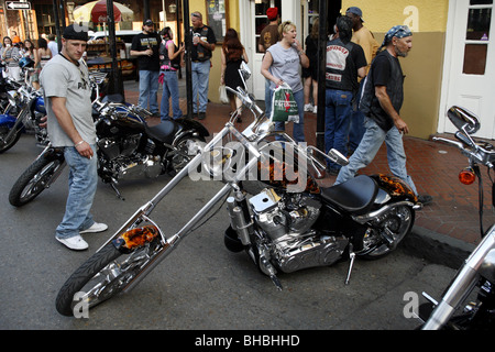 Chopper, Bourbon Street, French Quarter, New Orleans, Louisiana, USA Stockfoto