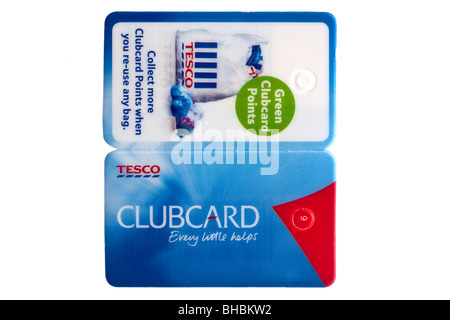 Tesco Loyalität Clubcard Schlüsselanhänger Stockfoto