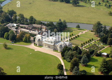 Luftaufnahme der Shugborough Hall Stockfoto