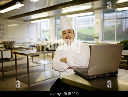 Porträt von Chefkoch Stockfoto