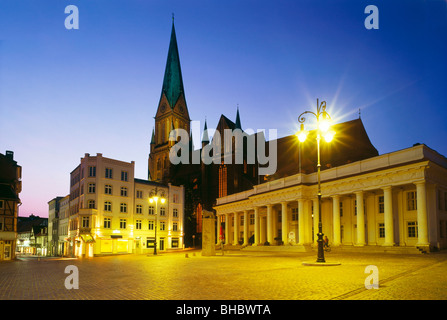 Dom am Markt (Quadrat) Schwerin, Mecklenburg-Western Pomerania, Deutschland Stockfoto