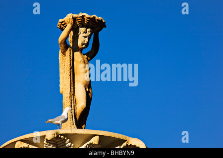 Melbourne-Skulpturen die königliche Ausstellung Brunnen in Carlton Gardens / Melbourne Victoria Australien. Stockfoto