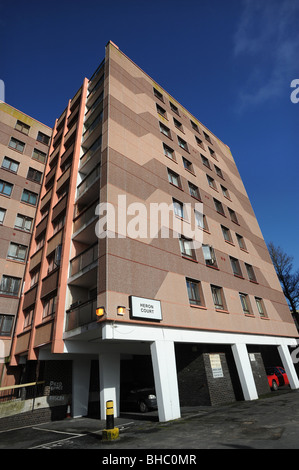 Rat Haus Wohnblocks auf dem Whitehawk Anwesen in brighton Stockfoto