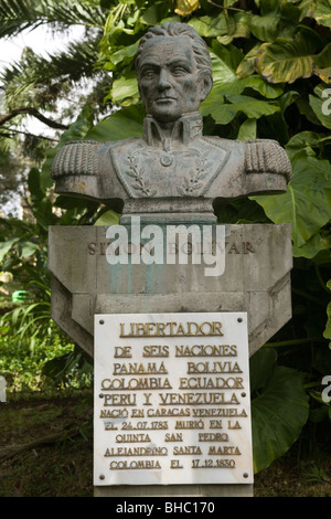 Portugal Madeira Funchal Simon Bolivar statue Stockfoto