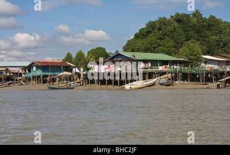 Traditionelles Fischerdorf Bako Nationalpark Bako, Sarawak, Borneo Stockfoto