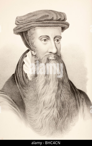 John Knox c. 1510-1572. Schottischer Geistlicher, Führer der protestantischen Reformation und Gründer der presbyterianischen Bezeichnung Stockfoto