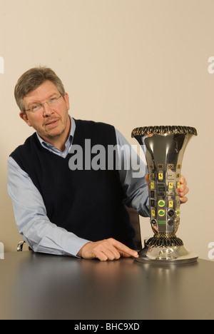 Ross Brawn. Englischer Motorsportingenieur mit der FIA Formel-1-Weltmeisterschaft Constructors Trophy. HOMER SYKES Stockfoto