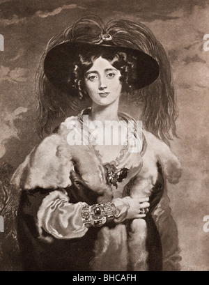 Lady Julia Peel, 1795 bis 1859. Ehefrau von Sir Robert Peel. Aus dem Buch veröffentlichte The Connoisseur Illustrated 1903. Stockfoto