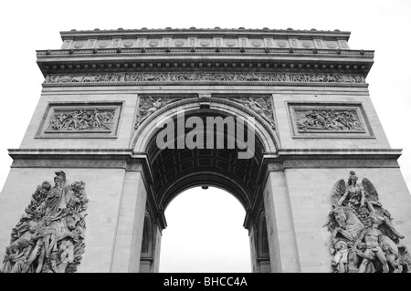 Anzeigen von Neuilly Seite des Arc De Triomphe Stockfoto