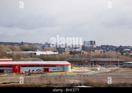 Vodafone Call Center in Stoke-on-Trent UK Stockfoto