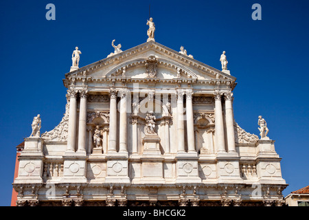 Die Fassade von Santa Maria di Nazareth entlang des Canal Grande in Venedig Veneto Italien Stockfoto