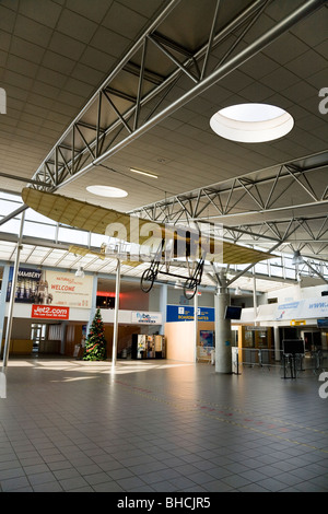 In der Abflug-terminal: Chambery Flughafen in der Nähe von Aix-Les-Bains am Lac du Bourget im Département Savoie (Savoyen) von Frankreich. Stockfoto