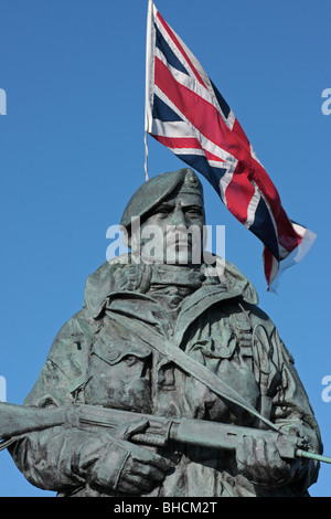 Falkland Krieg Memorial königliche Marine Statue Eastney Kaserne Portsmouth UK Stockfoto