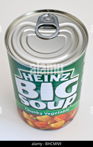 Der klobige Gemüsesuppe Heinz große Suppe kann Stockfoto