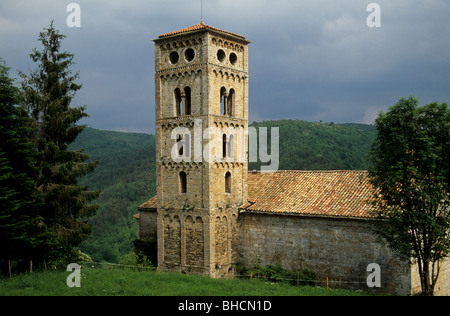 Parroquia de Santa Cecília, Molló, Ripollès, Girona, Spanien Stockfoto