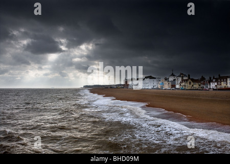 Regenwolken über Deal in Kent.  Foto von Gordon Scammell Stockfoto