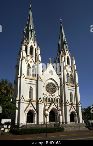 Kathedrale St. Johannes des Täufers, Savannah, Georgia, USA Stockfoto
