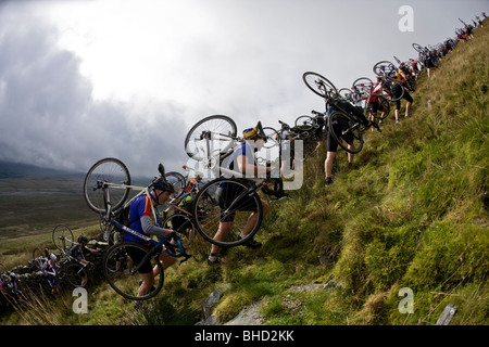 Drei Zinnen Cyclo Cross Veranstaltung, Yorkshire. UK Stockfoto