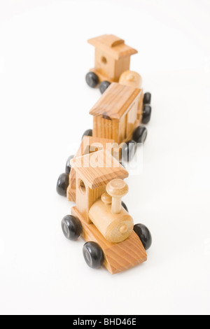 Holzspielzeug Zug Stockfoto
