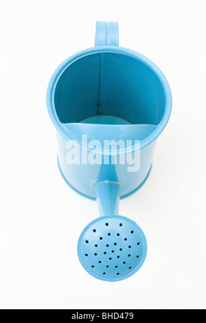 Blaue Gießkanne Stockfoto