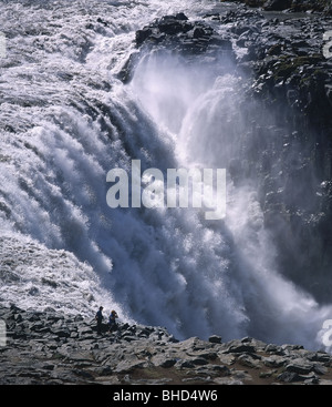 Dettifoss-Wasserfall und Jokulsargljufur Canyon, Island Stockfoto