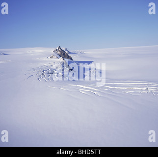 Mt.  Hasteinar Cliff auf Hofsjokull Eiskappe, Island Stockfoto