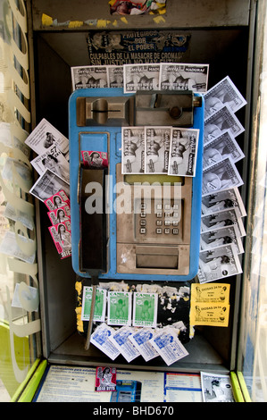 Buenos Aires Telefonzelle Box Kiosk Telefon Argentinien Stadt Stockfoto