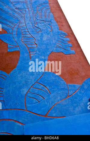 Basrelief in im Fair Park in Dallas, Texas Stockfoto