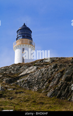 Der Mull of Galloway Leuchtturm in Dumfries und Galloway im Südwesten Schottland UK entworfen und gebaut im Jahre 1830 von Robert Stevenson Stockfoto