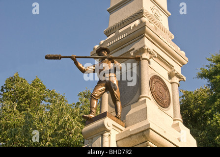 Detail vom Konföderierten-Denkmal auf dem Gelände des State Capitol in Raleigh, North Carolina Stockfoto