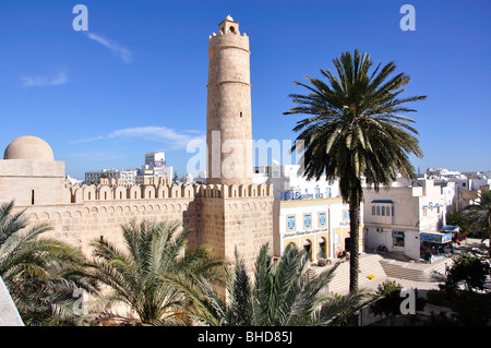 Der Ribat, Sousse, Rue el Aghlaba, Gouvernorat Sousse, Tunesien Stockfoto