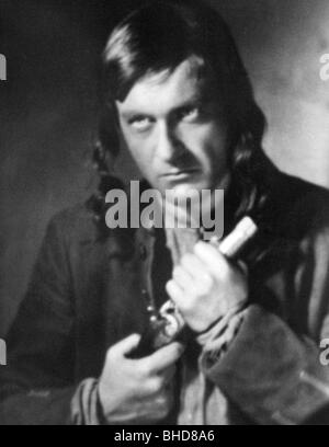 Juergens, Curd, 13.12.15 - 18.6.1982, deutscher Schauspieler, im Theaterstück "Die Räuber" von Friedrich Schillers, ca. 1950, Stockfoto